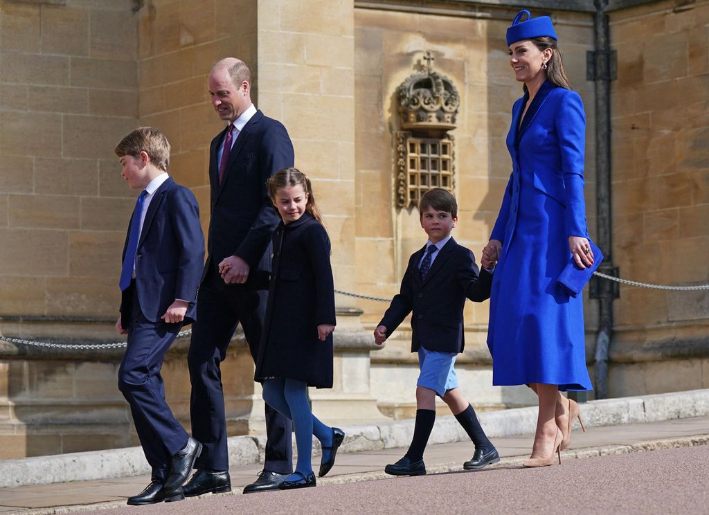 Wales family arrive for 2023 Easter service