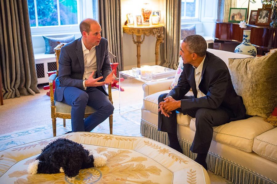 3 Prince William Barack Obama Kensington Palace