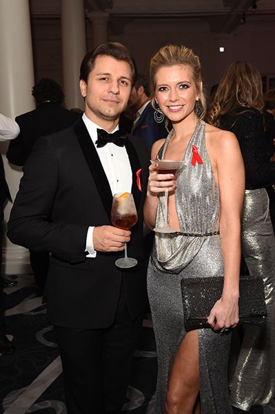 rachel riley in silver dress with pasha