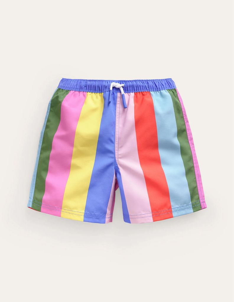 Boden Swimming Trunks in Rainbow Colours