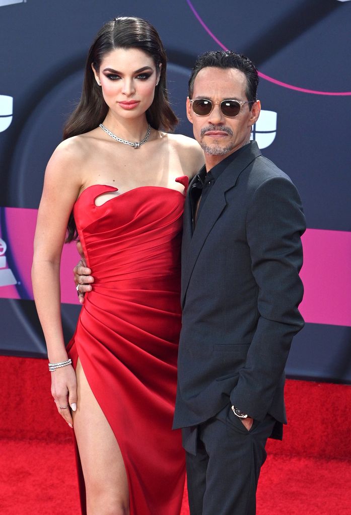 Nadia Ferreira and Marc Anthony on the red carpet