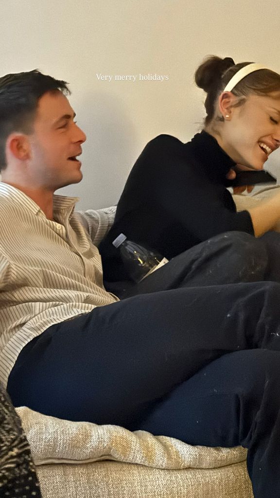 Scenes from Ariana Grande and Ethan Slater's Christmas celebration