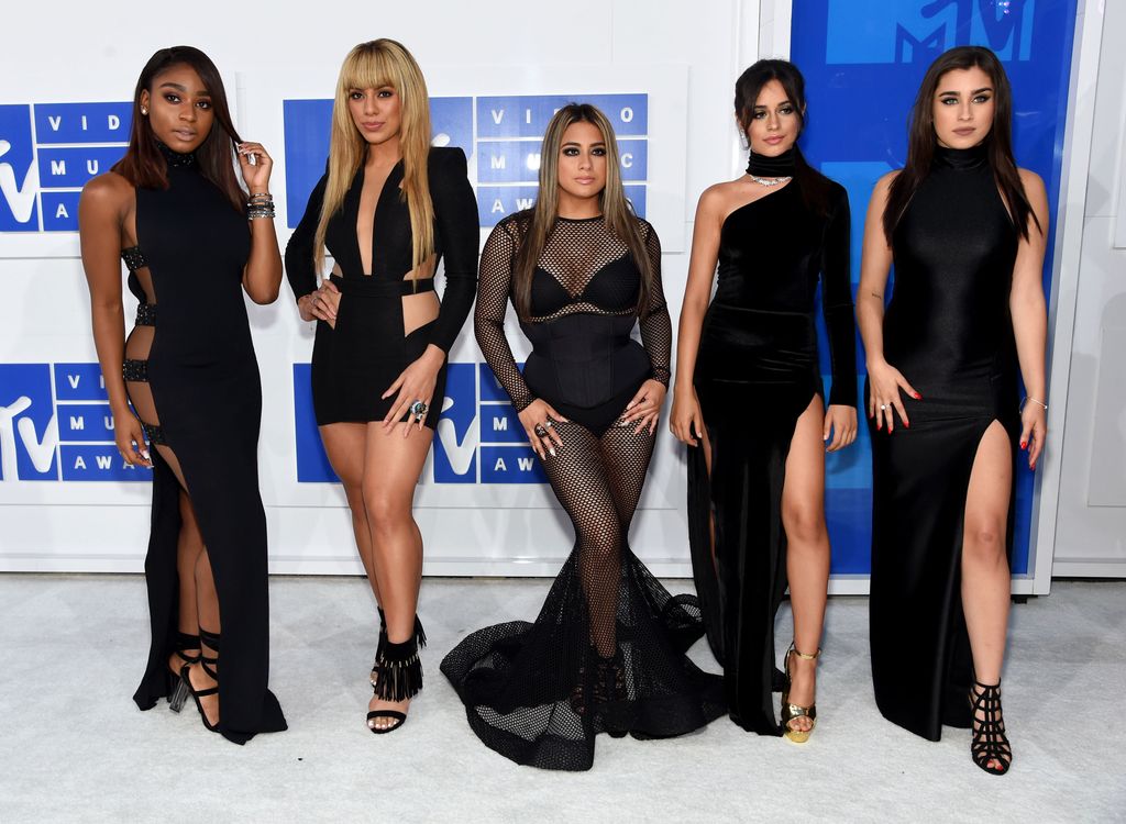 Normani Kordei Dinah Jane Hansen Ally Brooke Camila Cabello and Lauren Jauregui of Fifth Harmony attend the 2016 MTV Video Music Awards at Madison Square Garden 