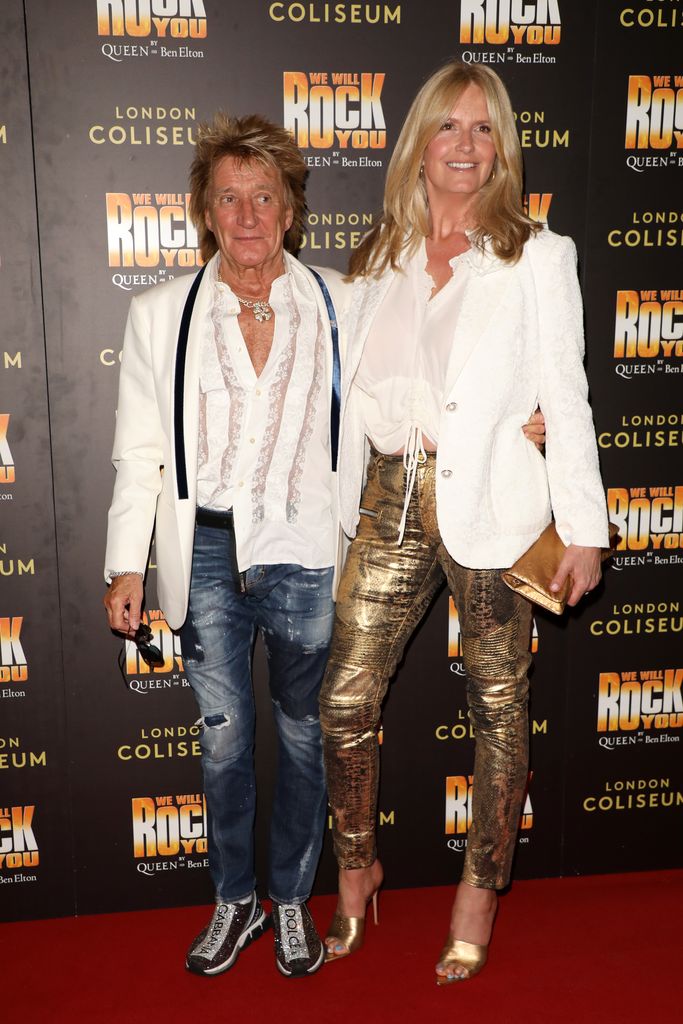 Rod Stewart and Penny Lancaster at an event