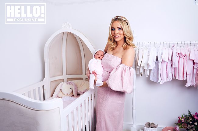 lydia bright with new baby