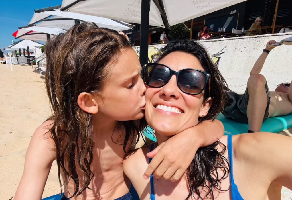 Photo shared by Daniela Ruah on Instagram July 3 of her vacation with husband David Paul Olsen and their two kids to Portugal.