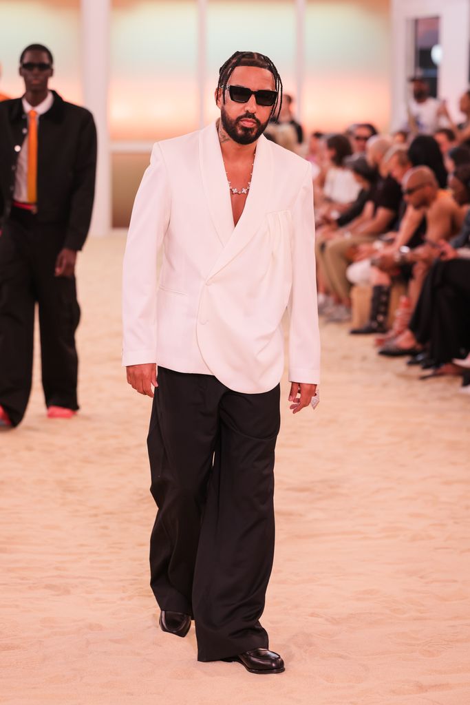 French Montana walks the runway during the 3.Paradis Menswear Spring/Summer 2026 show in June 2025