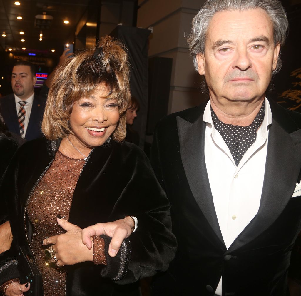  Tina Turner and Erwin Bach attend the opening night of "Tina - The Tina Turner Musical" at Lunt-Fontanne Theatre, 2019 in New York City.  