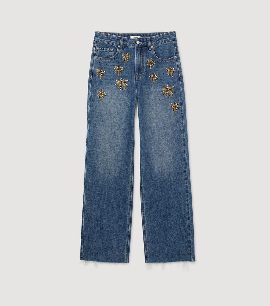 Rhinestone jeans sandro