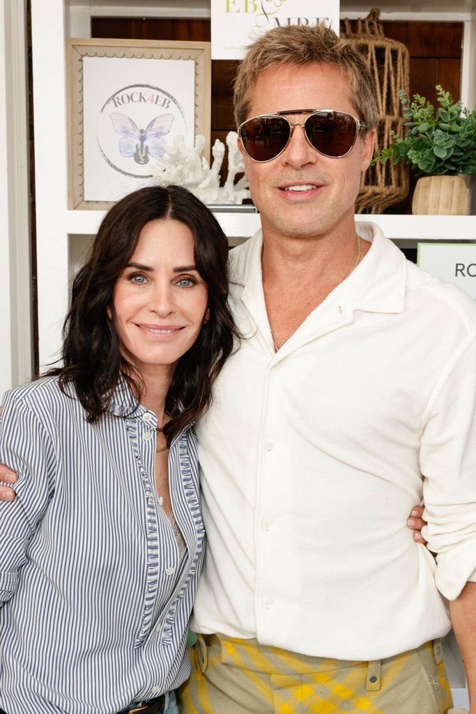 Courteney Cox e Brad Pitt Rock4EB 2024, Malibu, Califórnia - 21 de setembro de 2024