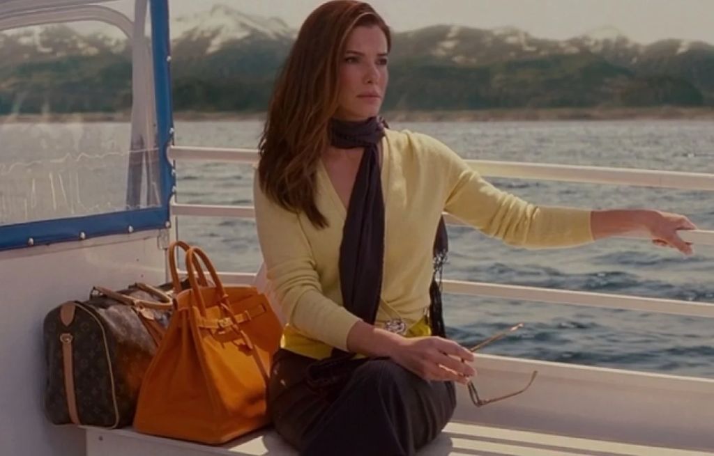 sandra bullock on a boat in the proposal