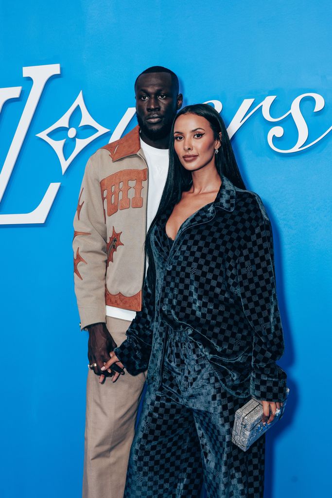 Stormzy and Maya Jama posing together