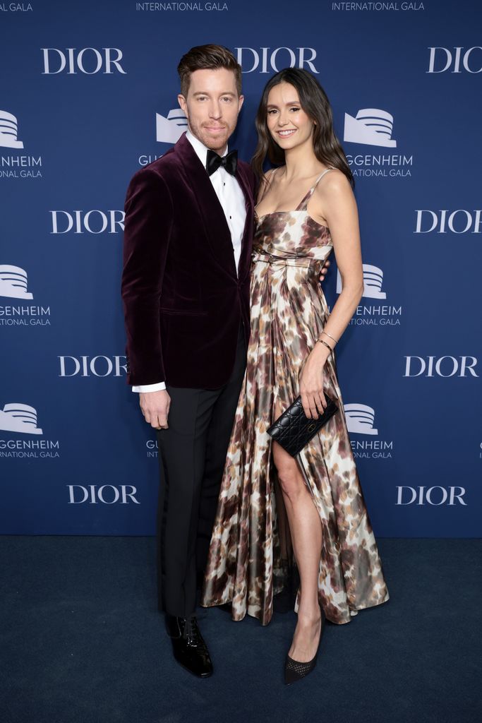 Shaun White and Nina Dobrev attend the 2022 Guggenheim International Gala