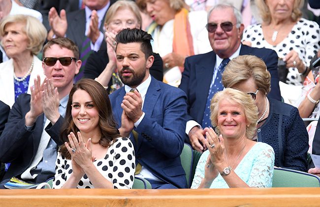 kate middleton dominic cooper wimbledon watching andy murray