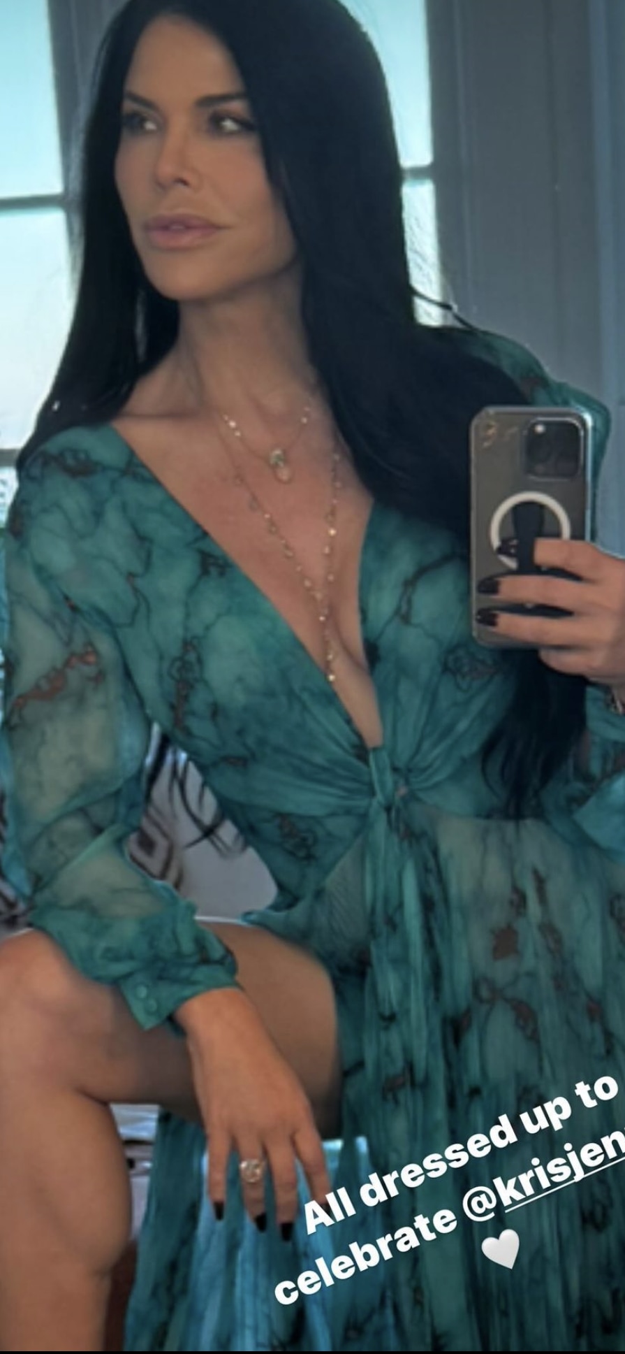 Lauren Sanchez sizzles in daring gown for Kris Jenner's birthday