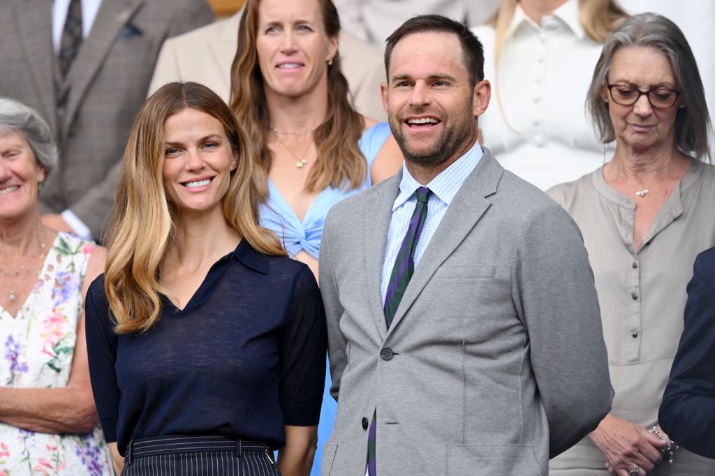 Brooklyn Decker and Andy Roddick at Wimbledon