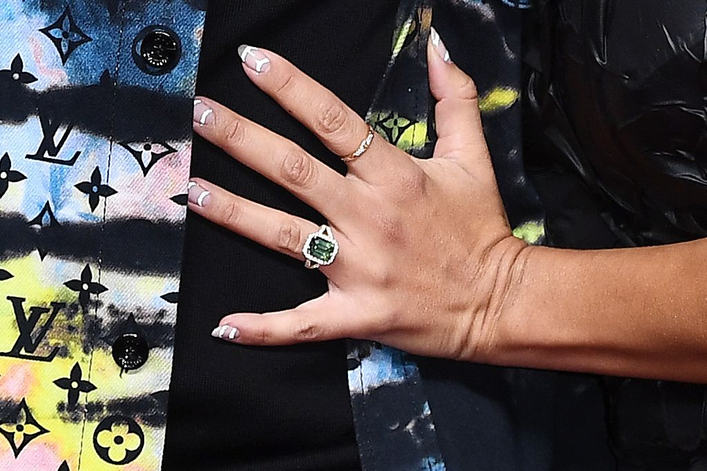 Leigh-Anne Pinnock's engagement ring close up