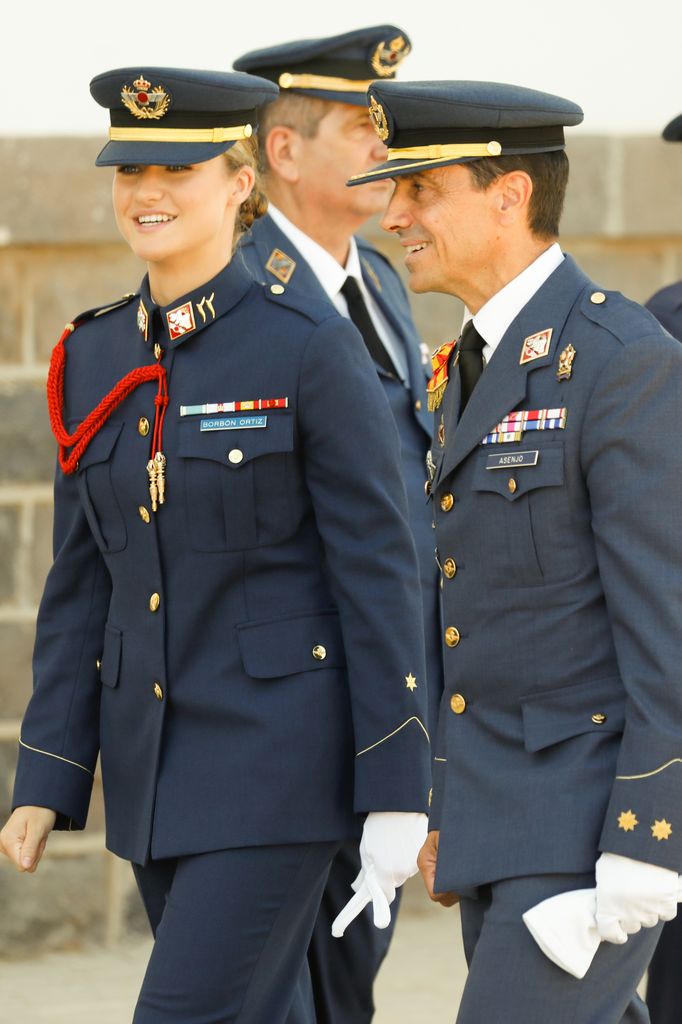 Princess Leonor wearing Air Force uniform