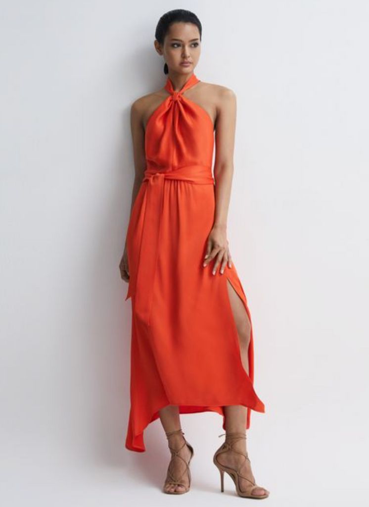 Reiss coral dress on sale