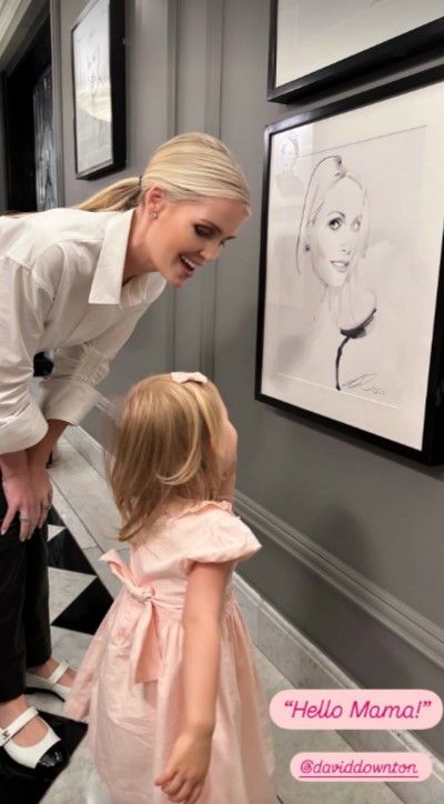 Kitty Spencer's daughter Athena recognised her mother's picture