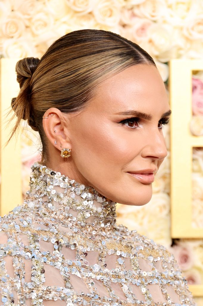 Keltie Knight attends the 82nd Annual Golden Globe Awards at The Beverly Hilton on January 05, 2025 in Beverly Hills, California