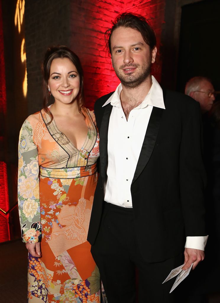 Charlotte Church posing with Jonathan Powell