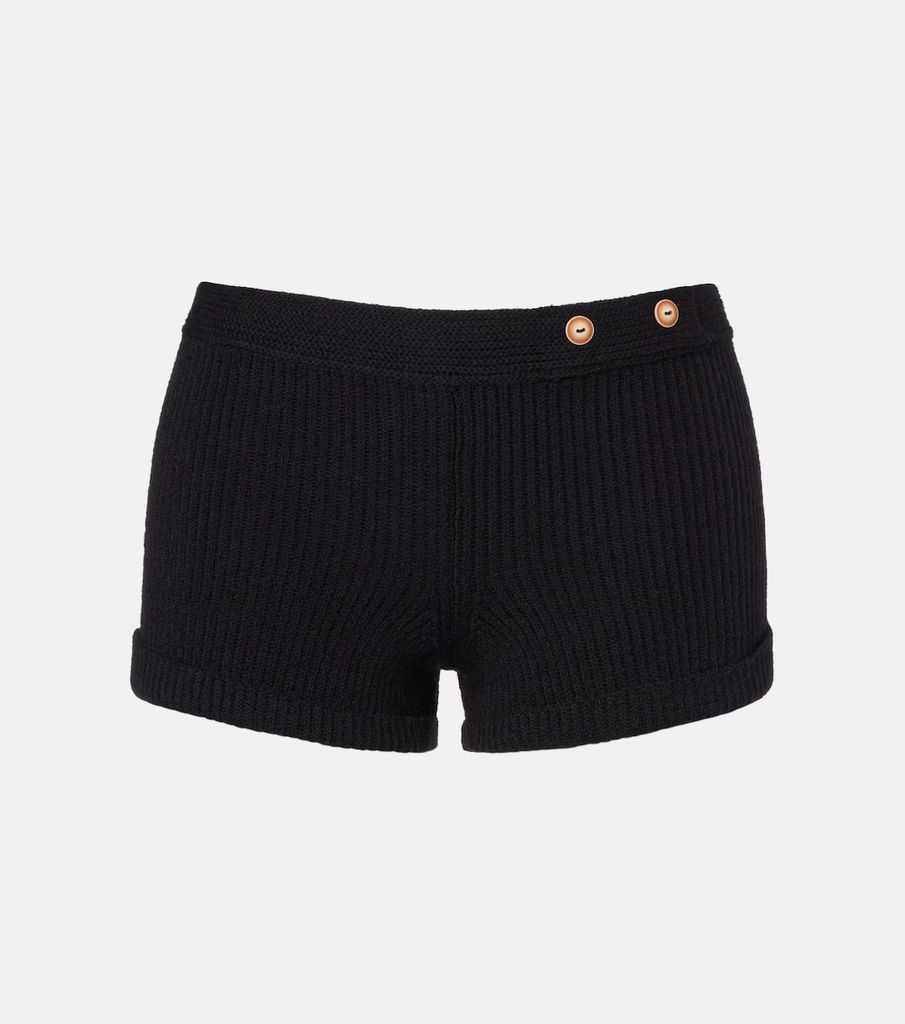 Diha knitted wool-blend shorts isabel marant