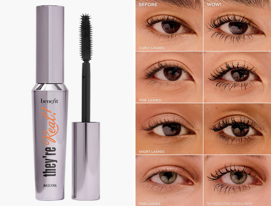 BENEFIT COSMETICS they're real mascara