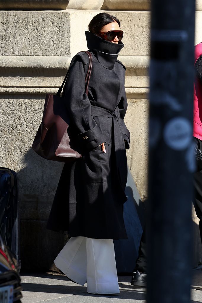 Victoria Beckham is seen on March 03, 2025 in Paris, France. (Photo by Marc Piasecki/GC Images)