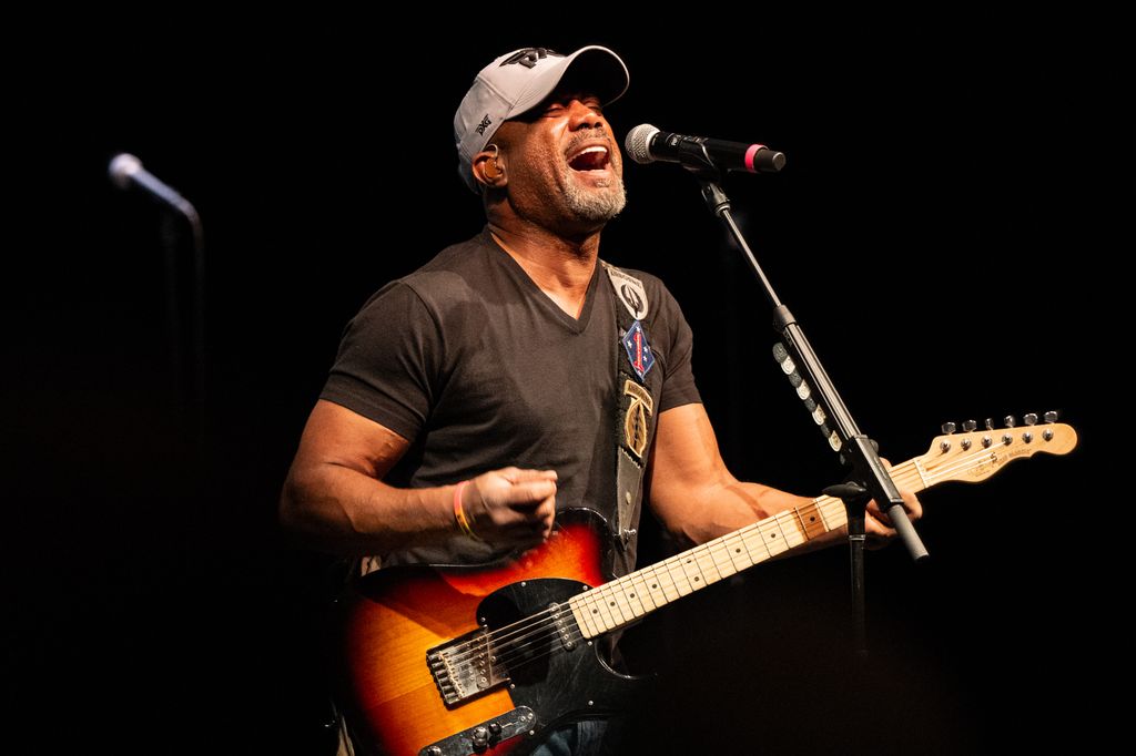 Singer Darius Rucker of Hootie & the Blowfish performs during the One805 Rock for First Responders concert at The Granada Theatre on March 08, 2025 in Santa Barbara, California.