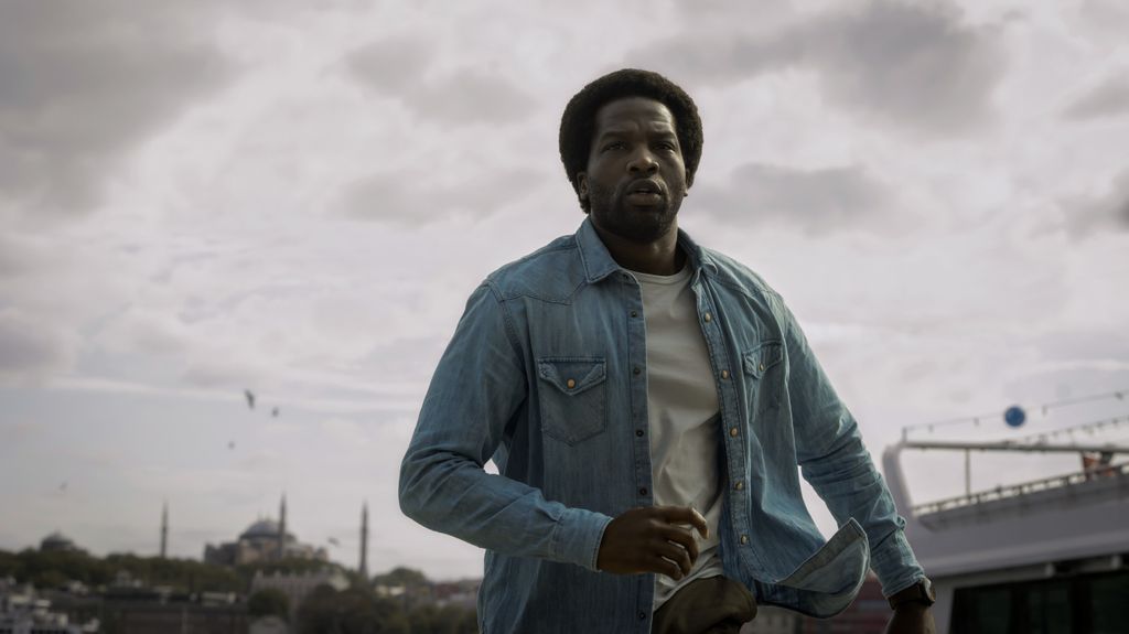 close-up of man running