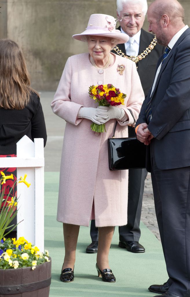 The Queen attended a lunch at Manchester Town Hall in 2012