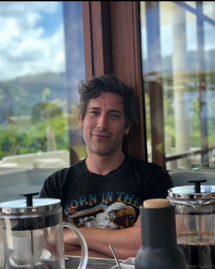David Muir on vacation captured by Kelly Ripa and shared on Instagram