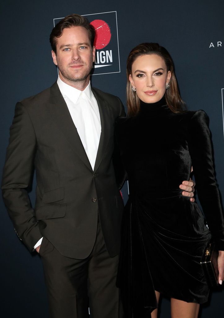 Armie Hammer and  Elizabeth Chambers attend the Go Campaign's 13th Annual Go Gala at NeueHouse Hollywood on November 16, 2019 in Los Angeles, California