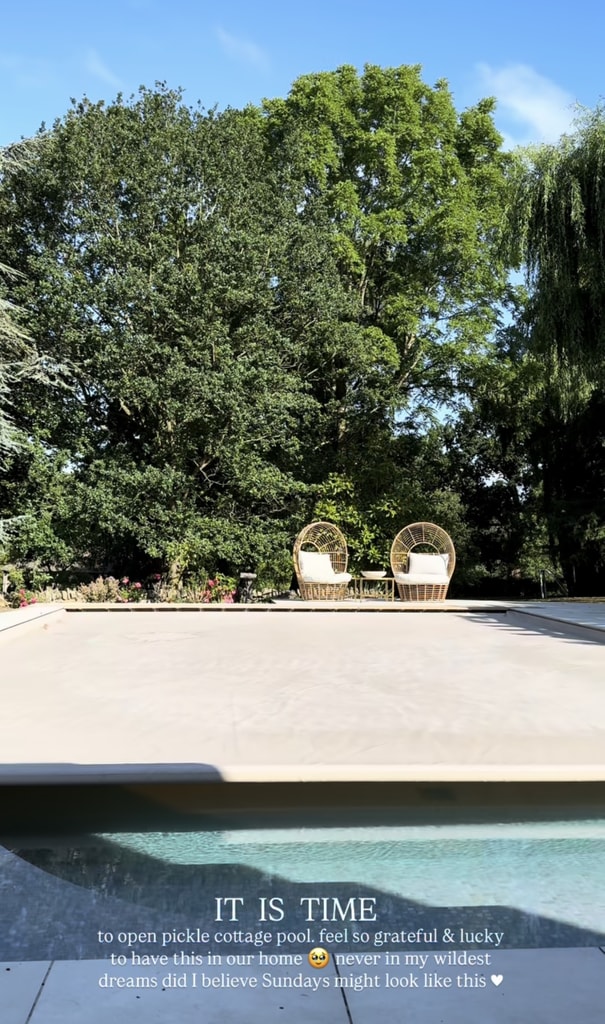 half-covered pool