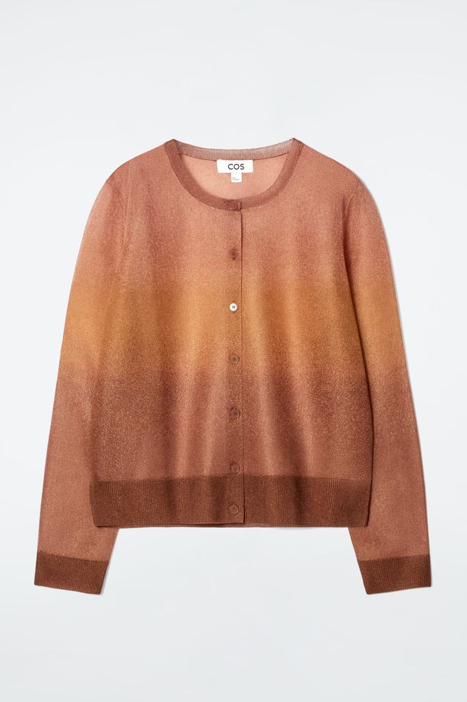 Sheer Fine Knit Cardigan by cos