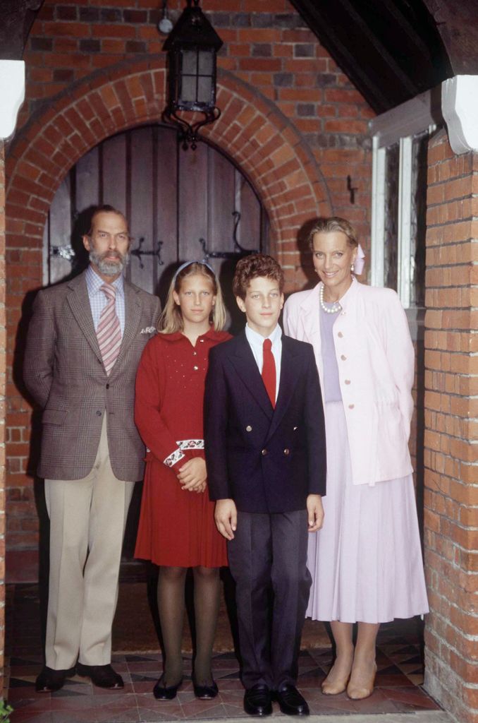  Prince And Princess Michael Of Kent With Their Children Lady Gabriella Windsor And Lord Frederick  At Eton School in 1992
