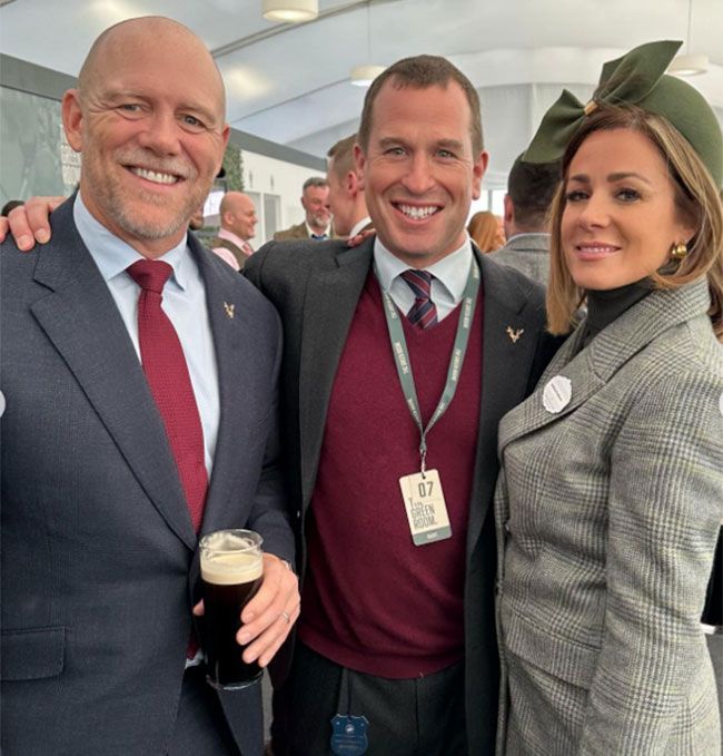 Mike Tindall, Peter Phillips and Natalie Pinkham