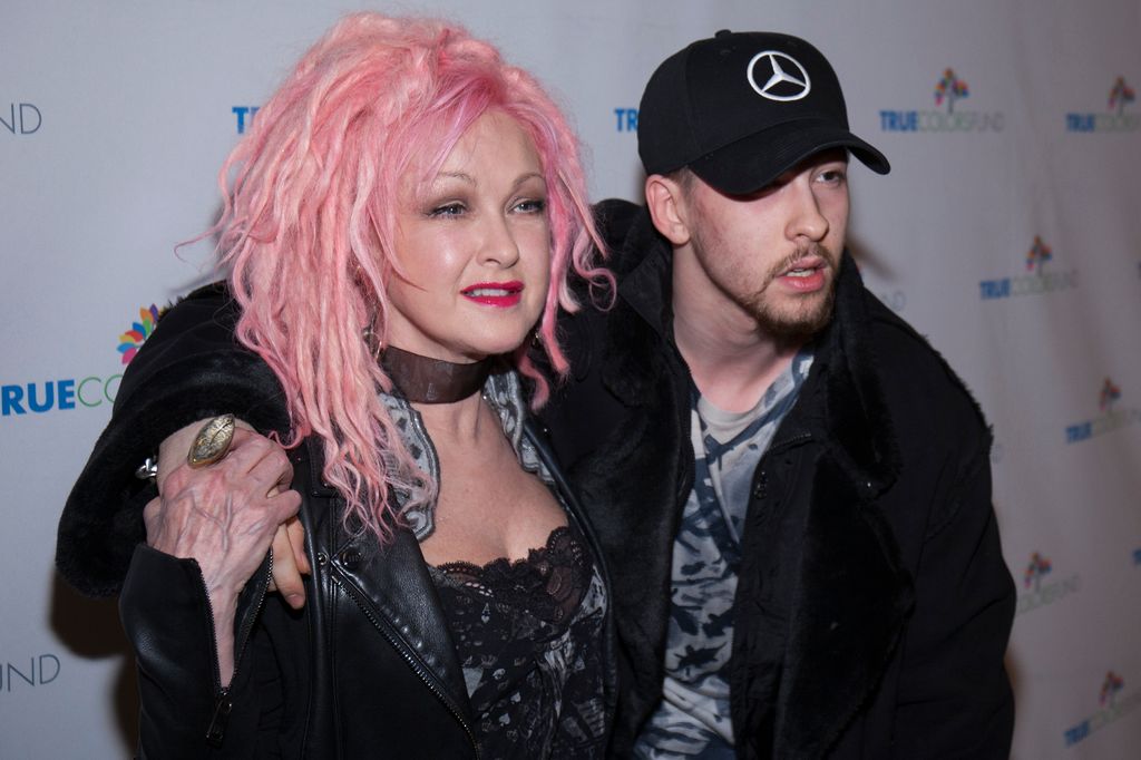 NEW YORK, NY - DECEMBER 3: Cyndi and Dex Lauper attend Cyndi Lauper's True Colors Fund Annual Home For The Holidays Concert at The Beacon Theatre on December 3, 2016 in New York City. (Photo by Santiago Felipe/Getty Images)