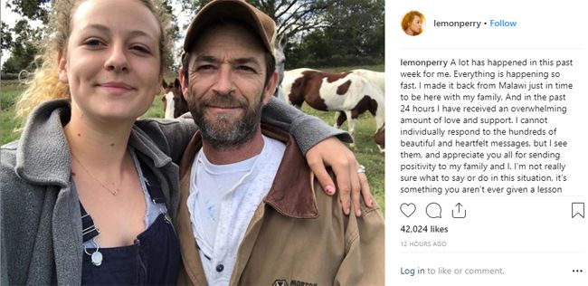 luke perry and daughter