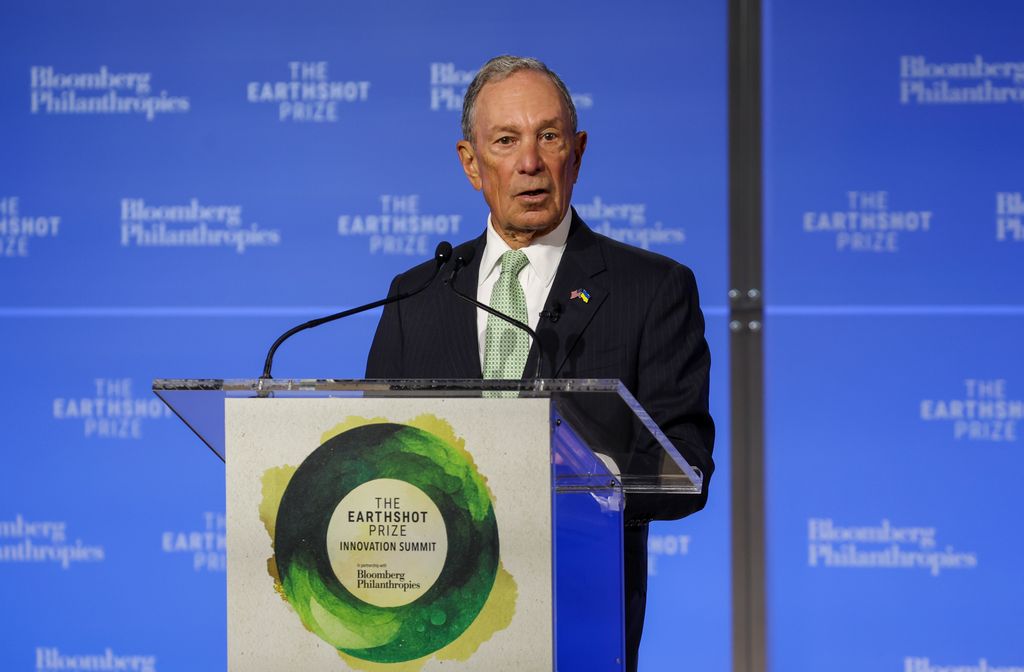 Michael Bloomberg at the Earthshot Prize Innovation Summit in New York