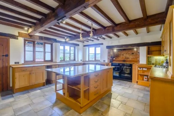 Kevin McCloud's kitchen at the farmhouse - before renovation