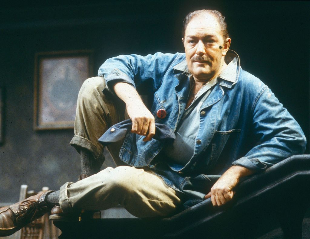 Michael Gambon on stage in 'A View from the Bridge' Play at the National Theatre in 1988 