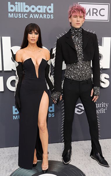 Megan Fox Rocks Nearly Nude Thong Dress At 2021 MTV VMAs With Machine Gun  Kelly