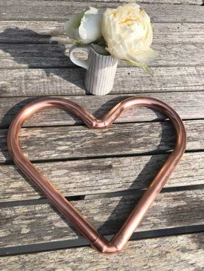 dawn french wedding gift copper heart