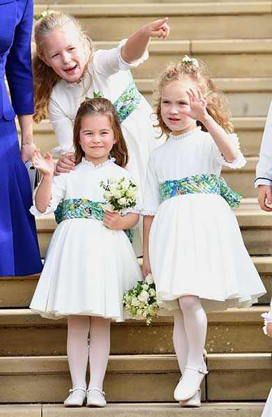 Maud Windsor at Princess Eugenies wedding in 2018