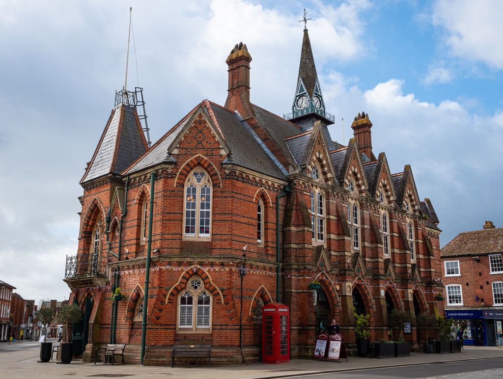Wokingham, Berkshire town hall stock photo