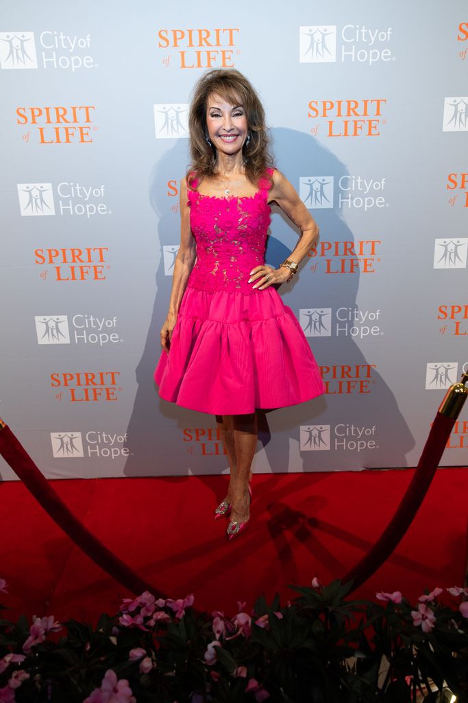 Susan Lucci looked radiant in a pink mini dress at the City of Hope annual gala in NYC