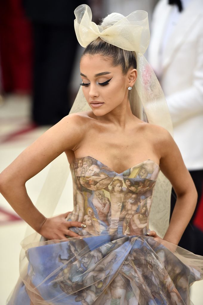 Ariana Grande attends the MET Gala in 2018 in New York City