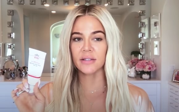 Khloe shared her beauty favorites with Vogue